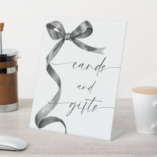Black Bow Cards und Geschenke Sockelschild