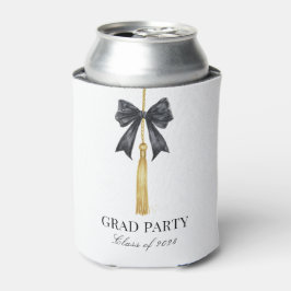 Black Bow Coquette Grad Party Dosenkühler