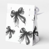 Black Bow Coquette Script Sweet 16 Thank You Geschenkschachtel (Rückseite)