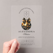 Black Bow Disco Ball Graduation Party Acryleinladungen (Insitu (Handheld))