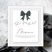 Black Bow Erinnerungen mit der Braut Poster