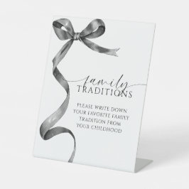 Black Bow Favorite Family Traditionen Spiel Sockelschild