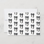 Black Bow Französisch Brautparty vielen Dank Dankeskarte (Rückseite)