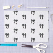 Black Bow französisches Brautparty Mon Cherie Seidenpapier (Handwerk)