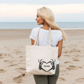 Black Bow Gothic Tasche Bachelorette Bridesmaid