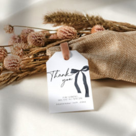 Black Bow Gothic verbindet das Knot-Geschenk-Tag Geschenkanhänger