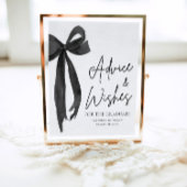 Black Bow Grad Party Graduate Ratschläge und Wünsc Poster