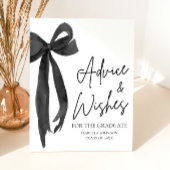 Black Bow Grad Party Graduate Ratschläge und Wünsc Sockelschild