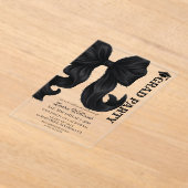 Black Bow Graduation Acryleinladungen (Ablage )