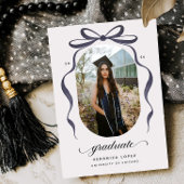 Black Bow Graduation Open House Party Invitation Einladung