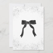 Black Bow Graduation Party Einladung (Rückseite)