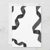 Black Bow Graduation Party Einladung (Rückseite)