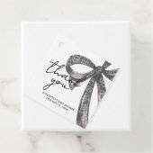 Black Bow Halloween Baby Showplatz Geschenkanhänger (Beispiel)