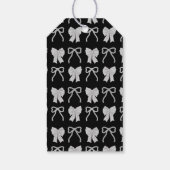 Black Bow Horse Chinese New Year Geschenkanhänger (Rückseite)