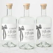 Black Bow jubelt für das zukünftige Brautparty Alkoholflaschenetikett (Flaschen)