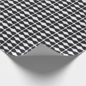 Black Bow Krawatte_2 Wrapping Paper Geschenkpapier (Ecke)