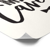 Black Bow Krawatte Little Man Cave Boy Baby Kinder Poster (Ecke)