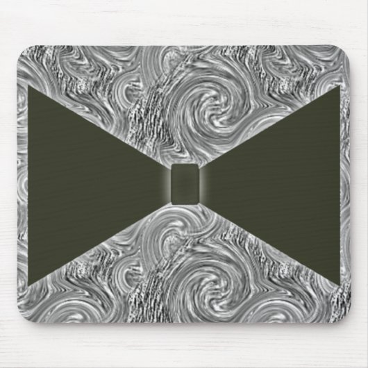 Black Bow-Krawatte Mousepad (Vorne)