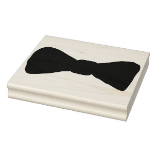 Black Bow Krawatte Rubber Briefmarke Gummistempel