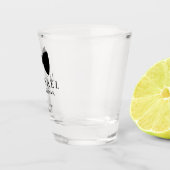 Black Bow Krawatte Trauzeuge Personalisiert Hochze Schnapsglas (Rechts)