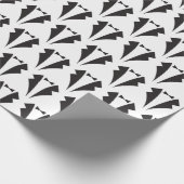 Black Bow Krawatte und Tuxedo Trauzeugen Wedding P Geschenkpapier (Ecke)