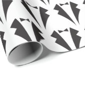 Black Bow Krawatte und Tuxedo Trauzeugen Wedding P Geschenkpapier (Rolleneckpunkt)
