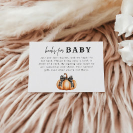 Black Bow Little Pumpkin Books for Baby Begleitkarte
