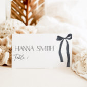 Black Bow Minimal Bindung an die knotengotische Pl Platzkarte