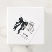 Black Bow Modern 30. Geburtstag Geschenkanhänger (Beispiel)