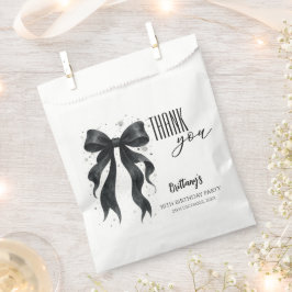 Black Bow Modern 30th Birthday Geschenktütchen