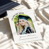 Black Bow Photo Graduation Invitation Einladung