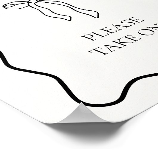 Black Bow Shes binden das Brautparty des Knotens a Poster (Ecke)