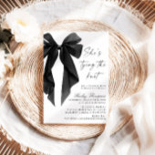 Black Bow She's Tying The Knot Bridal Shower Einladung