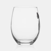 Black Bow She's Tying the Knot Bridal Shower Weinglas Ohne Stiel (Rechts)