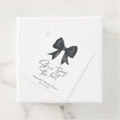 Black Bow Sie bindet das Brautparty am Knoten Geschenkanhänger (Beispiel)