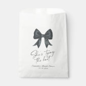 Black Bow Sie bindet das Brautparty am Knoten Geschenktütchen (Vorderseite)