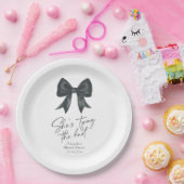 Black Bow Sie bindet das Brautparty am Knoten Pappteller (Party)