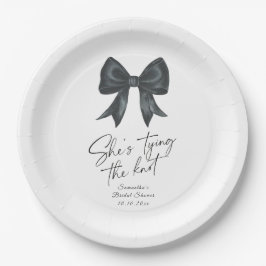 Black Bow Sie bindet das Brautparty am Knoten Pappteller