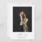 Black Bow Sie bindet das Brautparty des Knochen-Fo Einladung (Rückseite)