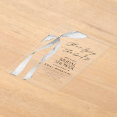 Black Bow Sie bindet das Brautparty des Knotens Acryleinladungen (Ablage )