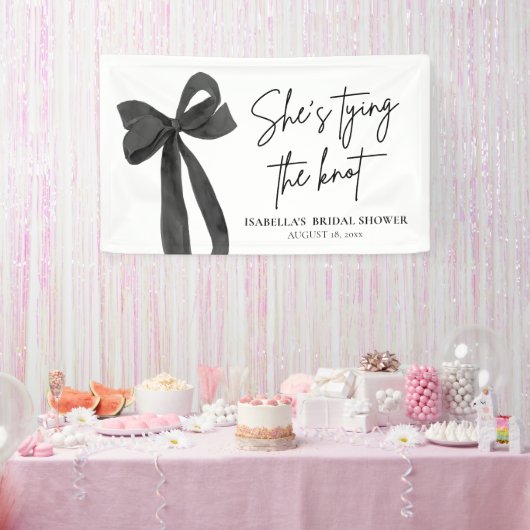 Black Bow Sie bindet das Brautparty des Knotens Banner (Party)