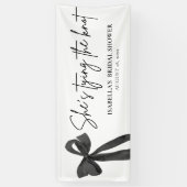 Black Bow Sie bindet das Brautparty des Knotens Banner (Vertikal)