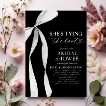 Black Bow Sie bindet das Brautparty des Knotens