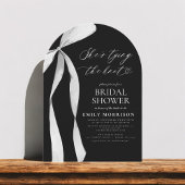 Black Bow Sie bindet das Brautparty des Knotens Einladung