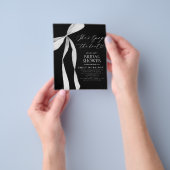 Black Bow Sie bindet das Brautparty des Knotens Flyer (Gruppe)