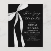 Black Bow Sie bindet das Brautparty des Knotens Flyer (Vorne)