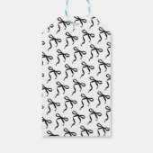 Black Bow Sie bindet das Brautparty des Knotens Geschenkanhänger (Rückseite)