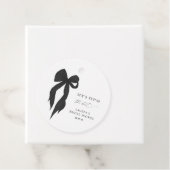 Black Bow Sie bindet das Brautparty des Knotens Geschenkanhänger (Beispiel)