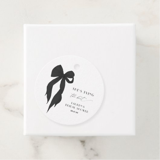 Black Bow Sie bindet das Brautparty des Knotens Geschenkanhänger (Beispiel)
