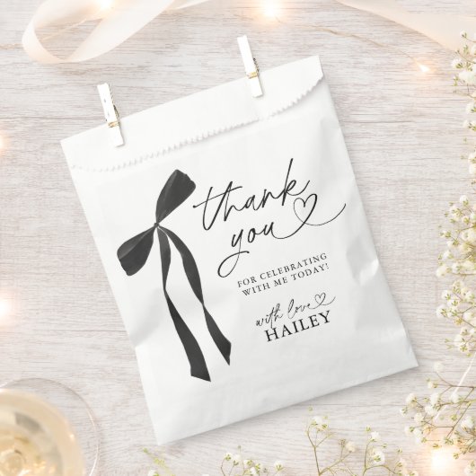 Black Bow Sie bindet das Brautparty des Knotens Geschenktütchen (Ausgeschnitten)